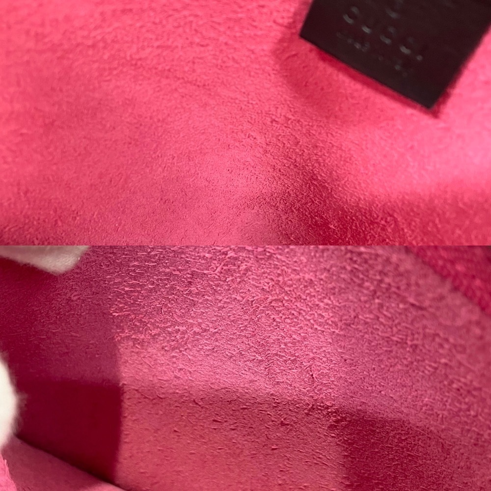 Gucci Drawstring Backpack Leather Pink Black - image 7